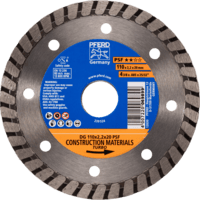 PFERD TOOLS Diamantové nástroje pre stavebný priemysel DG 110 x 2,2 x 20 PSF
