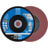PFERD TOOLS POLIFAN-Čelné kotúče PFF 180 A 60 SG STEELOX