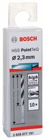BOSCH Skrutkovitý vrták HSS PointTeQ 2,3 mm
