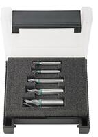 FORMAT Sada fréz stopkových 5diel 4-12mm TiAlN 35-38st. Typ UNI Z4 DIN6535HB Format