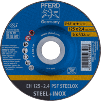 PFERD TOOLS Rezné kotúče EH 125-2,4 PSF STEELOX (10)