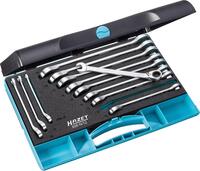 Sada kľúčov očko-vidlicových s račňou 12 diel 8-19mm 606N/12 HAZET