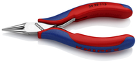 KNIPEX 35 32 115 SB kliešte pre elektroniku s prevlečným kĺbom s multi-komponentnými úchopmi 115 mm