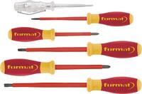 FORMAT Sada skrutkovačov PH 6 diel so skúšačkou Format