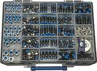 Sortiment box konektorov Modrá séria RIEGLER