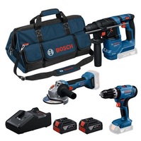 BOSCH GSB + GBH + GWS + 2× GBA 4.0Ah + GAL18V-40 - Kombinovaná súprava 18V - 0615A500AG