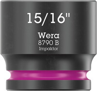 WERA 8790 B Nástrojová hlavica Impaktor s pripojovacím rozmerom 3/8", 15/16" x 32 mm