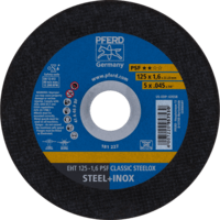 PFERD TOOLS Rezné kotúče EHT 125-1,6 PSF CLASSIC STEELOX