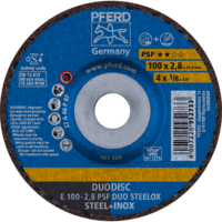 PFERD TOOLS Rezné kotúče E 100-2,8 PSF DUO STEELOX/16,0