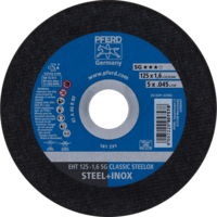 PFERD TOOLS Rezné kotúče EHT 125-1,6 SG CLASSIC STEELOX