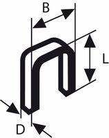 BOSCH Sponka TK40 35G 1,2 mm, 35 mm, pozinkované