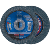 PFERD TOOLS POLIFAN-Disky s plochým okrajom PFR 150-M Z 40 SGP CURVE STEELOX