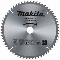 MAKITA D-65383 - pilový kotouč 260mm x 30mm x 60Z