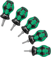 WERA Stubby Set TX 1 Sada držákov bitov a skrutkovačov TORX®, 5-dielna