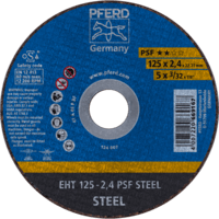PFERD TOOLS Rezné kotúče EHT 125-2,4 PSF OCEĽ