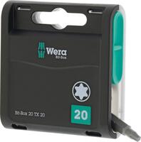 WERA Sada bitov torx T20 x 25mm Bit-Box 20 torx TWera