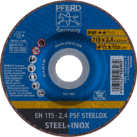PFERD TOOLS Rezné kotúče EH 115-2,4 PSF STEELOX