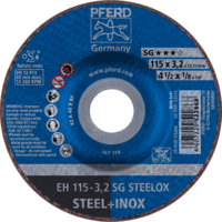 PFERD TOOLS Rezné kotúče EH 115-3,2 SG STEELOX