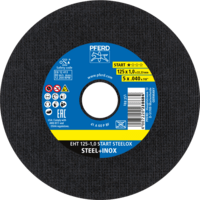 PFERD TOOLS Rezné kotúče EHT 125-1,0 MM START STEELOX
