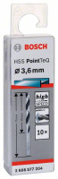 BOSCH Skrutkovitý vrták HSS PointTeQ 3,6 mm