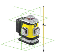 NIVEL SYSTEM Krížový laser 4×360° so zeleným lúčom CL4G Set