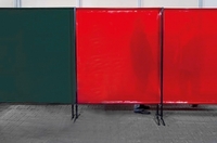 TransEco védőfal 1450 V, piros 1450 × 1870 mm