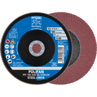 PFERD TOOLS POLIFAN-Disky s plochým okrajom PFF 180 A 80 SG STEELOX