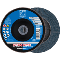 PFERD TOOLS POLIFAN-Disky s plochým okrajom PFC 180 Z 60 SG POWER STEELOX