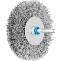 PFERD TOOLS Kolesové kefy s montážnym hriadeľom RBU 8015/6 INOX 0,30