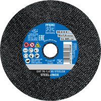 PFERD TOOLS Rezné kotúče EHT 76-1,4 SG STEELOX/10,0