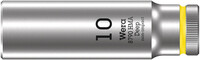 WERA 8790 HMA Deep Nástrčná hlavice, upínací časť 1/4", 10 x 50 mm