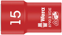 WERA 8790 B Nástavec nástrčných hlavic Zyklop VDE, izolovaný, s pripojovacím rozmerom 3/8", 15 x 46 mm