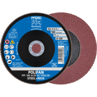 PFERD TOOLS POLIFAN-Disky s plochým okrajom PFF 180 A 120 SG STEELOX