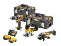 DeWALT Sada náradia 18V 2x5,0Ah (DCD796+DCS335+DCG405) Tstak II DCK329P2T