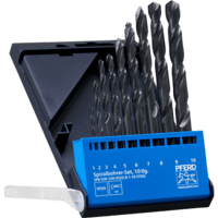 PFERD TOOLS Nástroje na vŕtanie a ponáranie SET 10tl.DIN338 HSSG N 1-10 OCEĽ