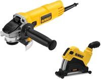 DeWALT SET UHLOVÁ BÚSKA 900W S REZNÝM KRYTOM 125MM DWE46106
