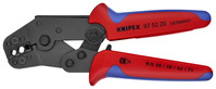 KNIPEX 97 52 20 Lisovacie kliešte krátky dizajn s multi-komponentnými úchopmi leštené 195 mm