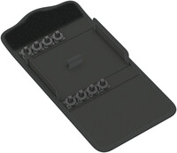 WERA 9469 Textilné puzdro Kraftform Kompakt 400 RA, až pre 9 dielov, prázdne, 145 x 25 x 102 mm