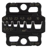 GEDORE 8151-2 Sada vložiek na lisovanie puzdier s a bez izolačného goliera