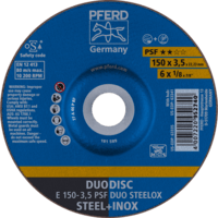 PFERD TOOLS Rezné kotúče E 150-3,5 PSF DUO STEELOX