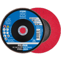 PFERD TOOLS POLIFAN-Disky s plochým okrajom PFC 180 CO-COOL 40 SG STEELOX