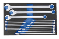 GEDORE 2005 CT4-7 XL Sada plochých a očkových kľúčov v module Check-Tool, 18-dielna