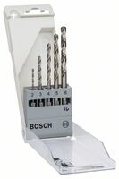 BOSCH 2608595517 - 5-dielna súprava vrtákov do kovu HSS-G, DIN 338 2; 3; 4; 5; 6 mm