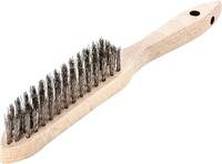 LESSMANN Kartáč drôtený 4 rad 0,35mm nerez Lessmann