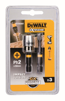 DeWALT BITS SET Ph2 2x50mm + MAG.HOLDER DT70536T