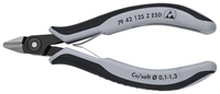 KNIPEX 79 42 125 Z ESD Presné bočné cvikacie kliešte ESD pre elektroniku s multi-komponentnými úchop