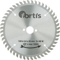 FORTIS Kotúč pilový 160 x 2,8 x 30mm Z48 W TK Fortis