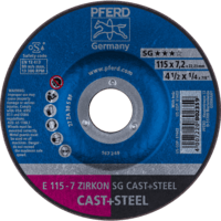 PFERD TOOLS Brúsky E 115-7 ZIRKON SG LIATINA+OCEL