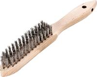 LESSMANN Kartáč drôtený 5 rad 0,35mm nerez Lessmann