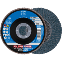 PFERD TOOLS POLIFAN-Disky s plochým okrajom PFC 125 Z40 SG POWER STEELOX (2)